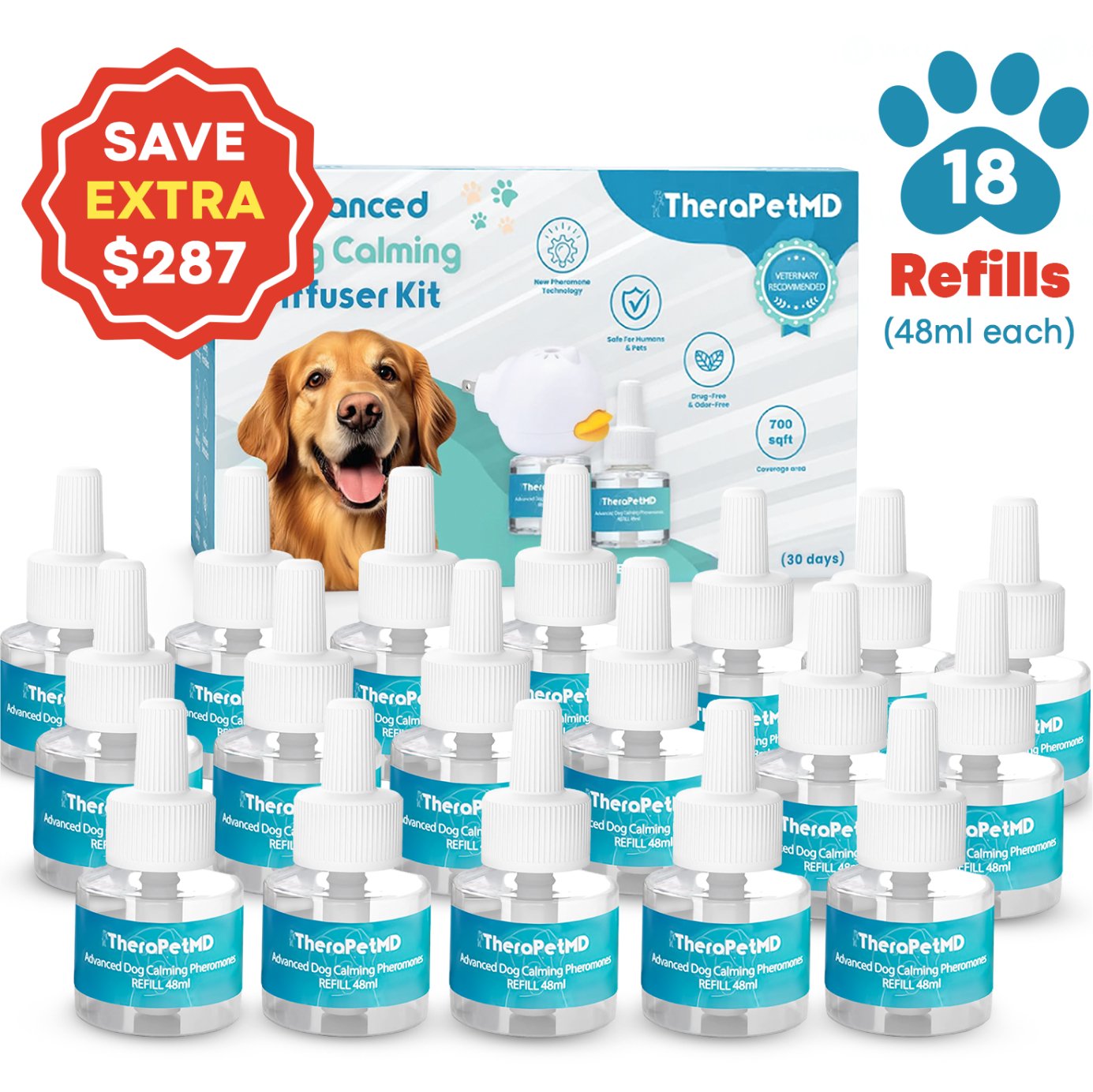 18x Extra Dog Calming Refills - TheraPetMD