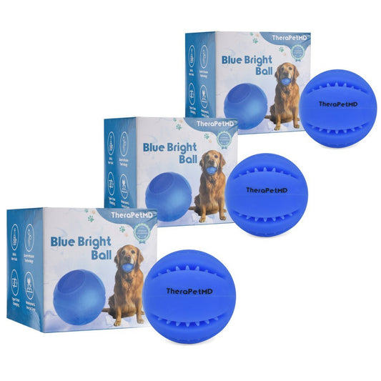 3x TheraPet BlueBright™ Ball - TheraPetMD