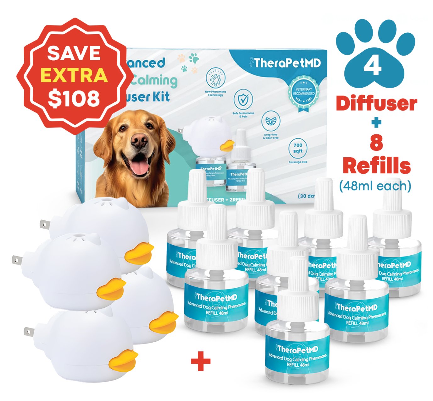 4x Extra Dog Diffusers - TheraPetMD