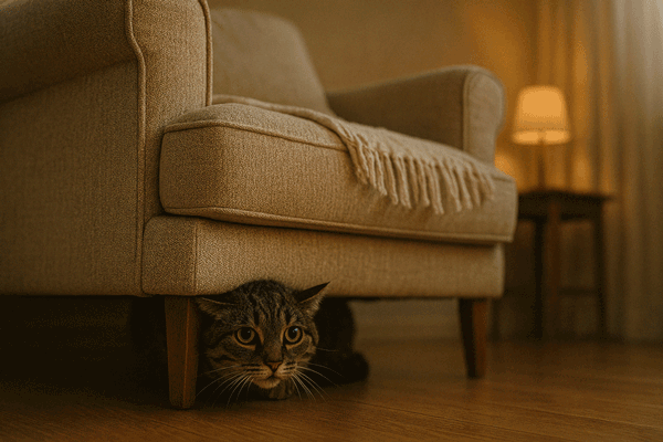 <p>From Hiding to Cuddling: Help Your Stressed Cat</p>